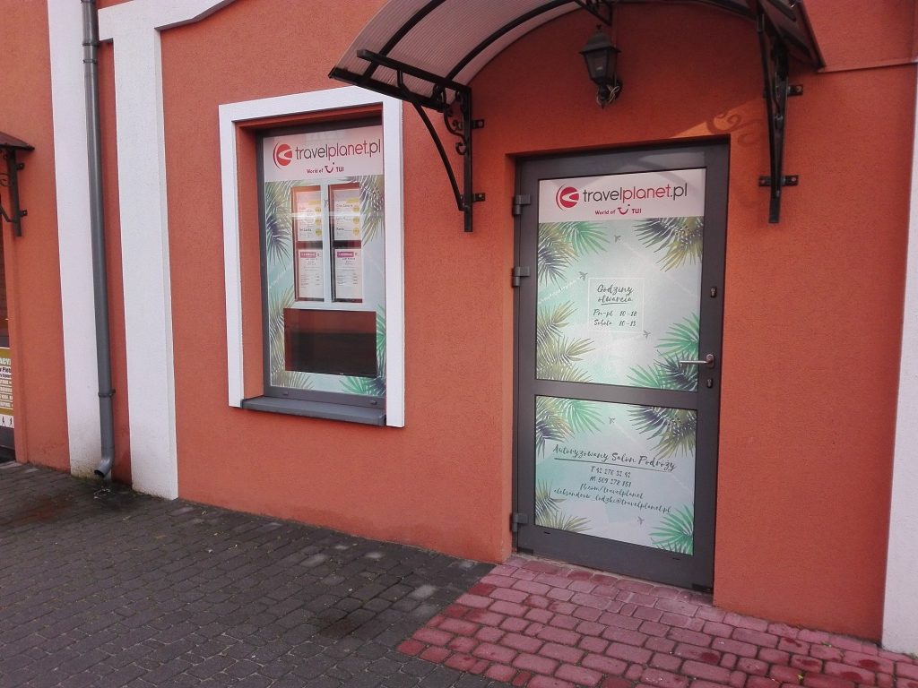 oklejanie witryn i drzwi Łódź